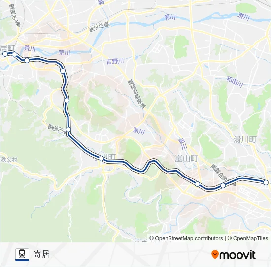 Tojosen Train Line Map