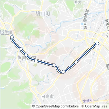 越生線 Train Line Map