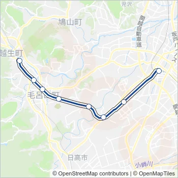 越生線 Train Line Map