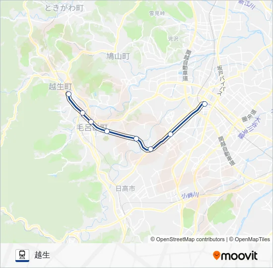 Ogose Line Train Line Map