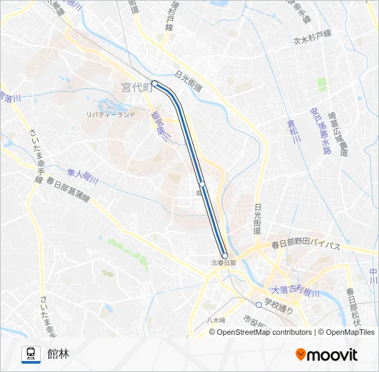 東武スカイツリーライン Train Line Map