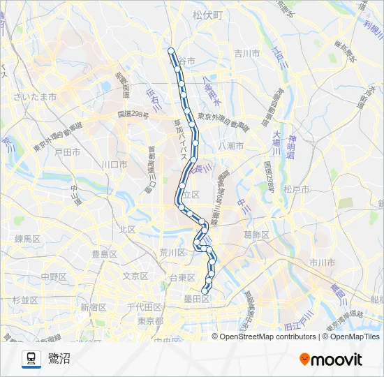 東武スカイツリーライン Train Line Map