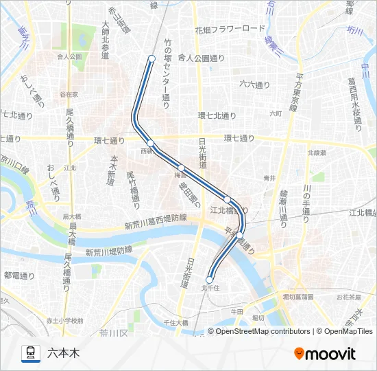 東武スカイツリーライン Train Line Map