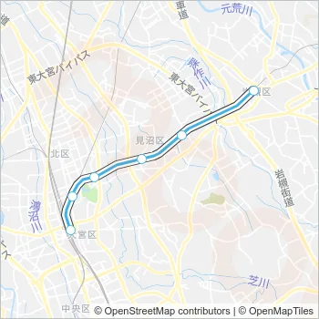 東武アーバンパークライン Train Line Map
