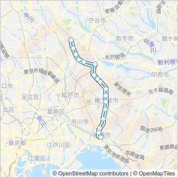 東武アーバンパークライン Train Line Map