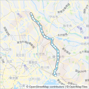 東武アーバンパークライン Train Line Map