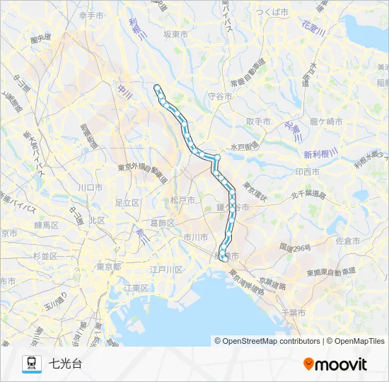 東武アーバンパークライン 電車の路線図