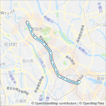 東武アーバンパークライン Train Line Map