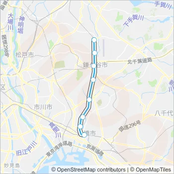 東武アーバンパークライン Train Line Map