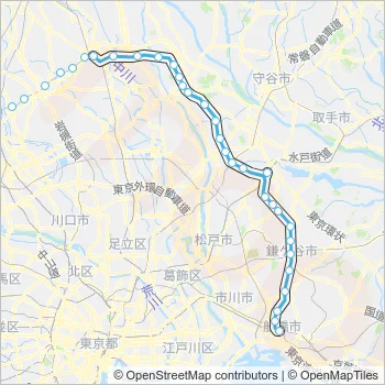 東武アーバンパークライン Train Line Map