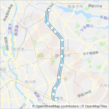 東武アーバンパークライン Train Line Map