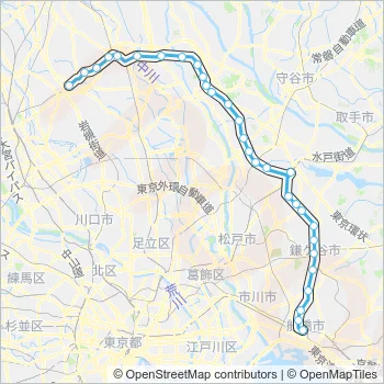 東武アーバンパークライン Train Line Map