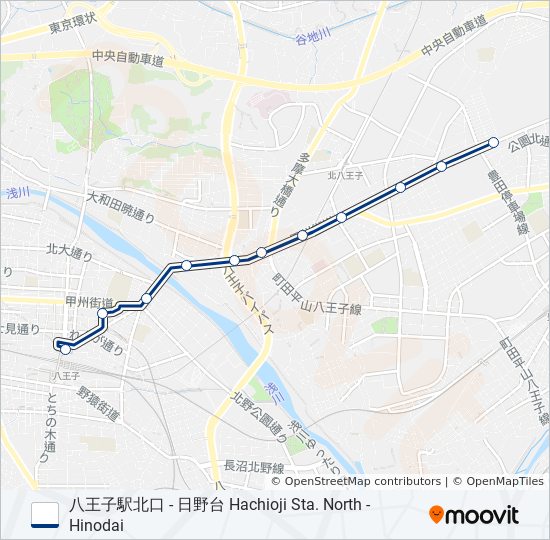 八57 bus Line Map