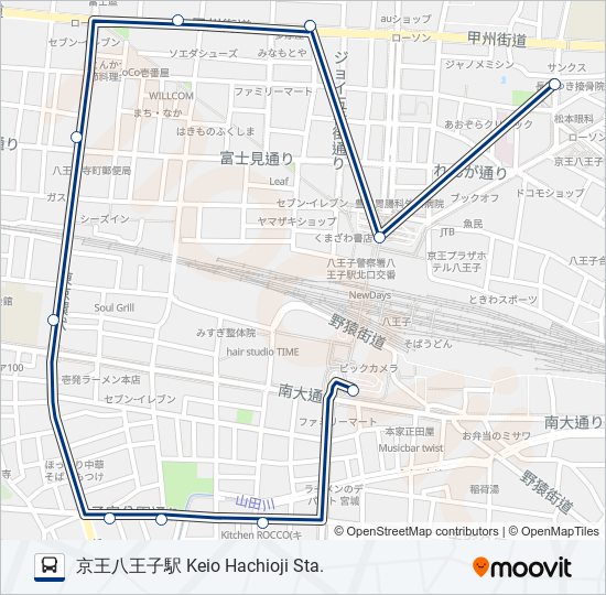 八南01 bus Line Map