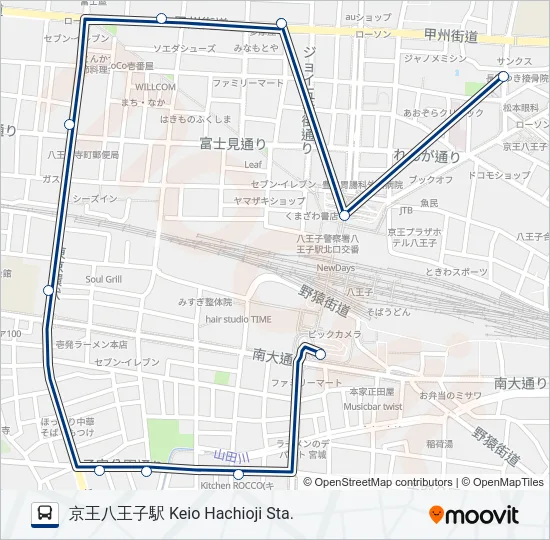 八南01  Line Map
