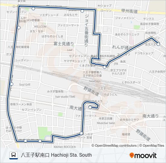 八南01  Line Map
