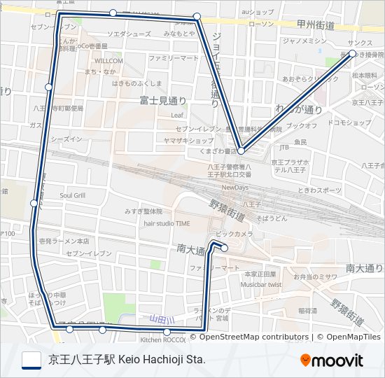 八南01 bus Line Map