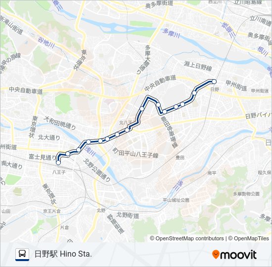 八58 bus Line Map