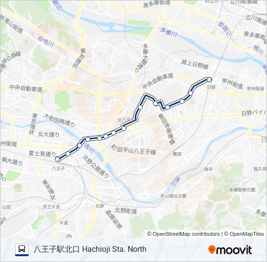 八58 bus Line Map