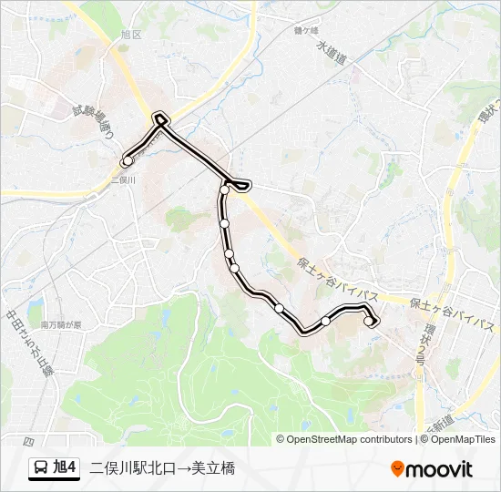 旭4 Bus Line Map