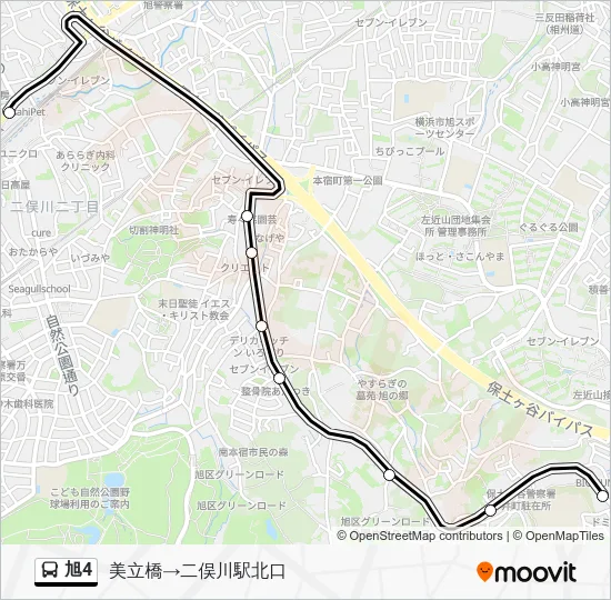 旭4 Bus Line Map