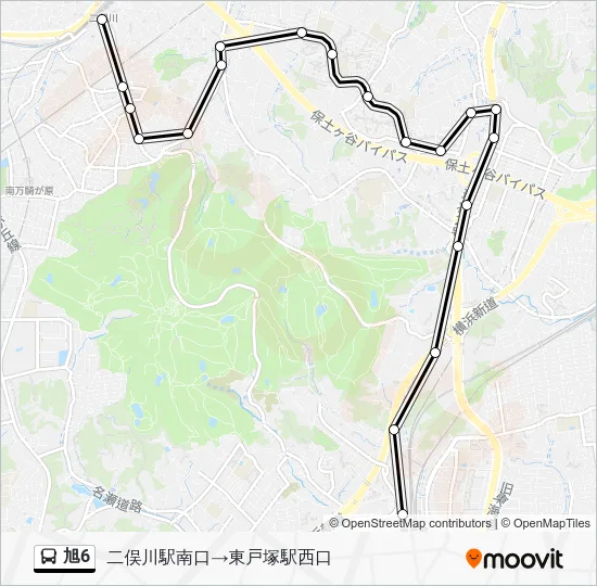 旭6 バスの路線図