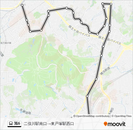 旭6 Bus Line Map