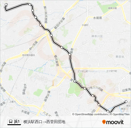 Hama 1 Bus Line Map