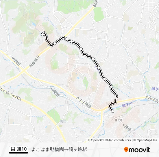 旭10 Bus Line Map