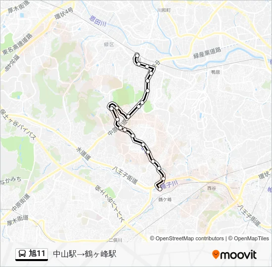 旭11 Bus Line Map