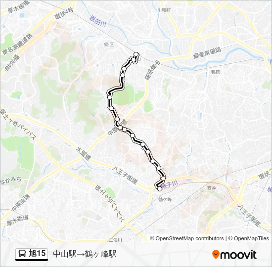 旭15 Bus Line Map