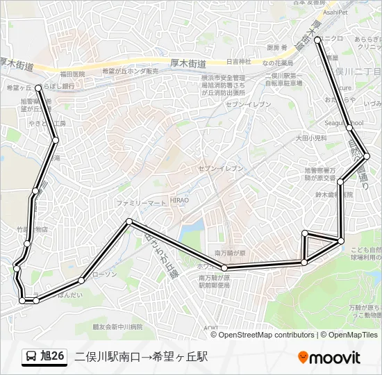 旭26 Bus Line Map