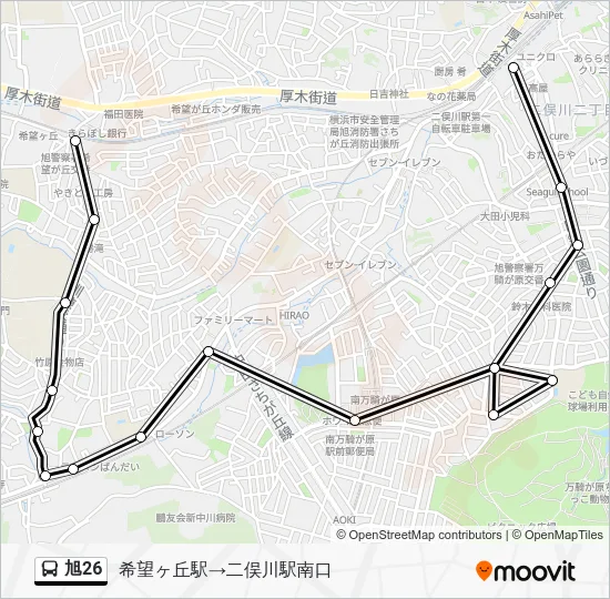 旭26 Bus Line Map