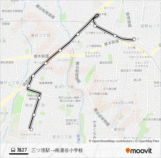 旭27 バスの路線図