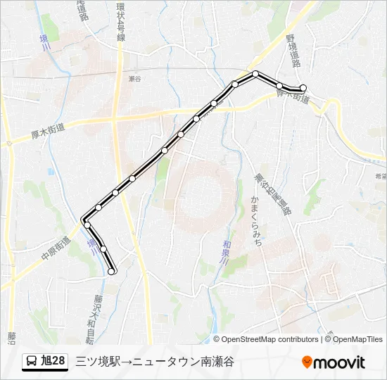 旭28 Bus Line Map