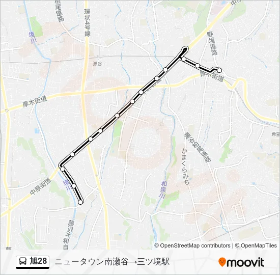 旭28 Bus Line Map