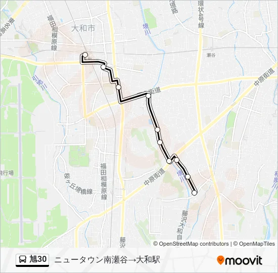 旭30 Bus Line Map