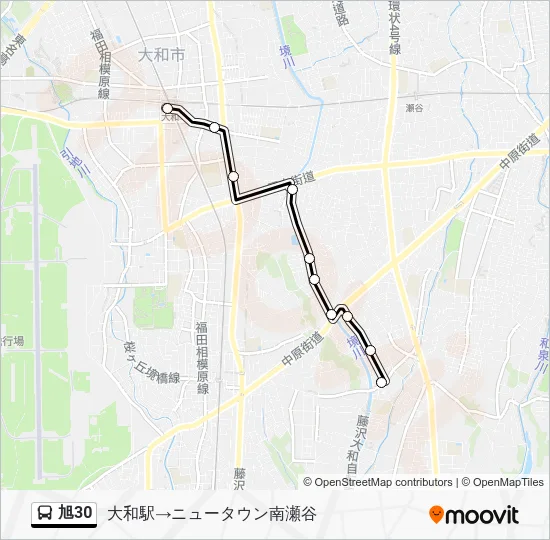 旭30 Bus Line Map