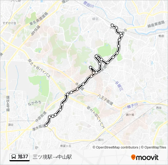 旭37 Bus Line Map