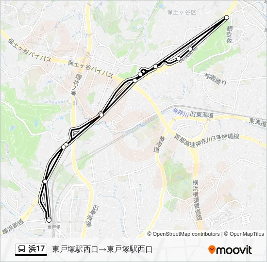 Hama 17 Bus Line Map