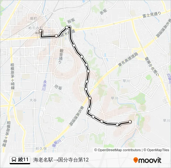 Aya11 Bus Line Map
