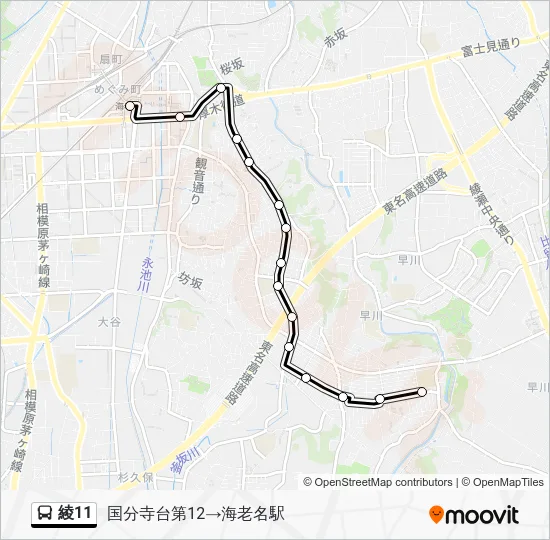 Aya11 Bus Line Map