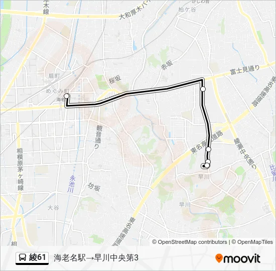 Aya 61 Bus Line Map
