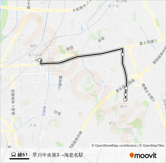 Aya 61 Bus Line Map