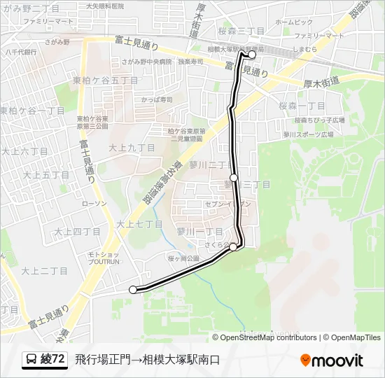 Aya72 Bus Line Map