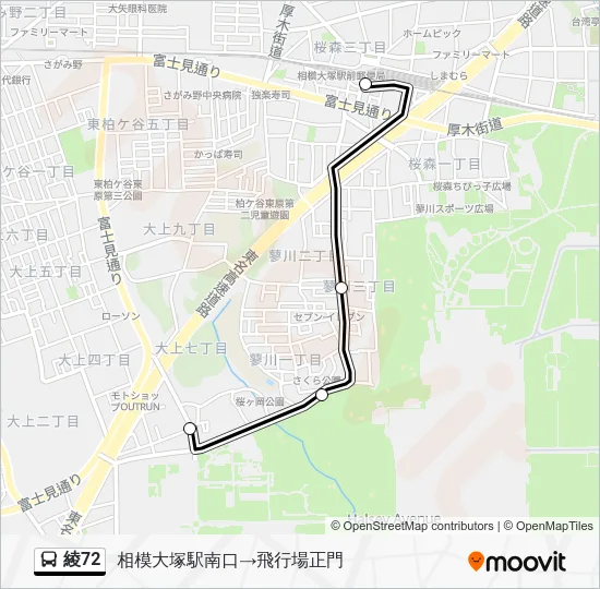 Aya72 Bus Line Map