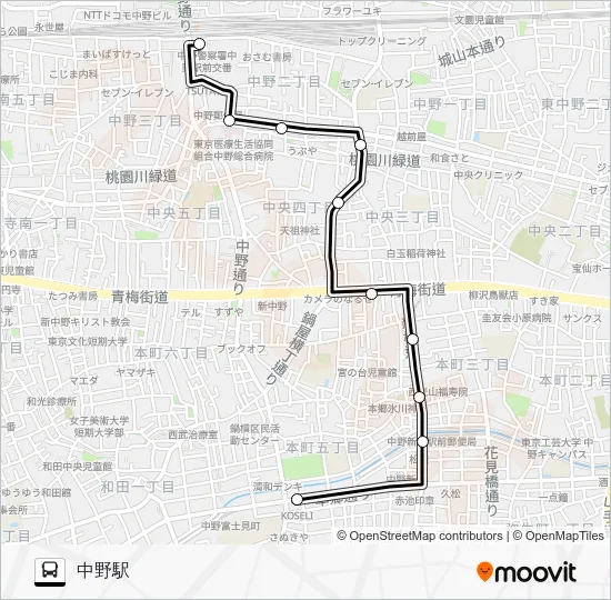 Naka 87 Bus Line Map