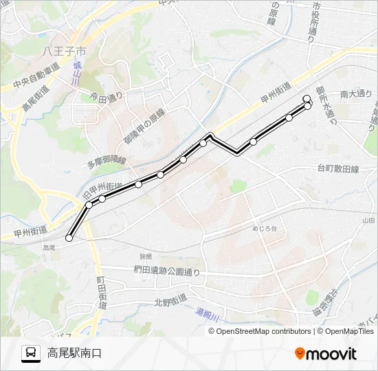 西０４ バスの路線図
