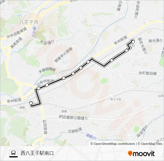 西０４ バスの路線図