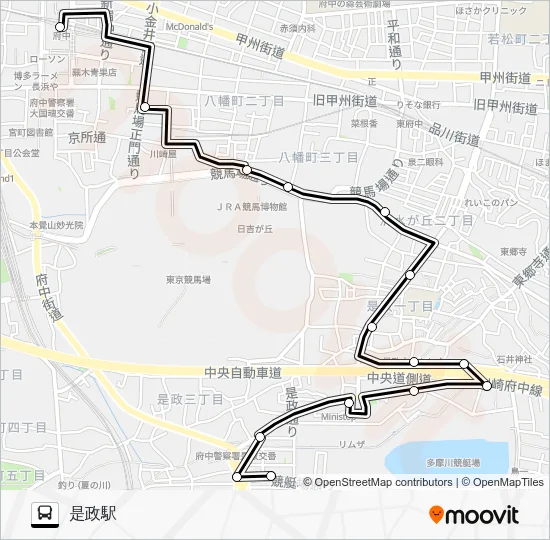 Chu Bus Koremasa Loop Bus Line Map